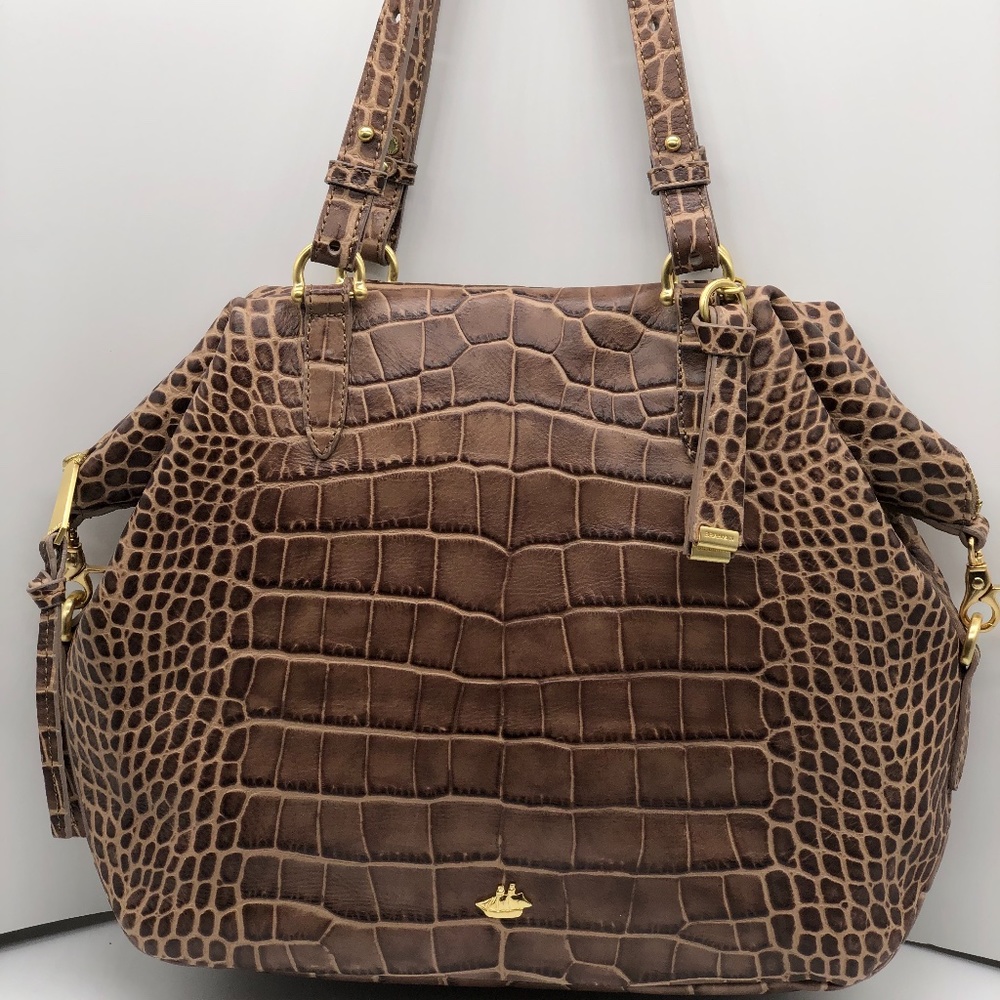 Brahmin Delaney Large Tote, Taupe Savannah